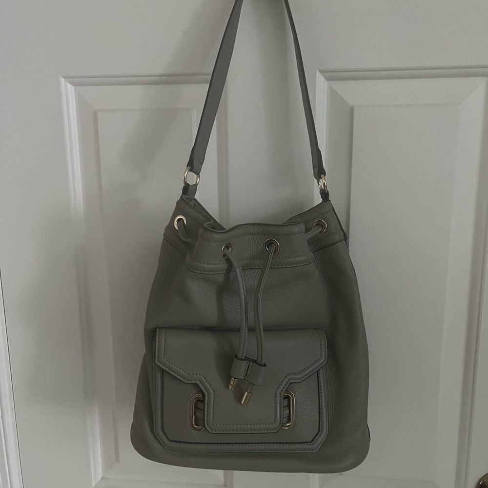 Marc Jacobs Gray Leather Shoulder Bag